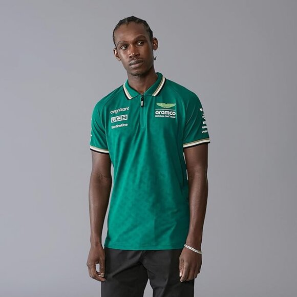 2x Aston Martin F1 Men's 2024 Team Polo - Green - Size: Medium - Picture 4 of 10